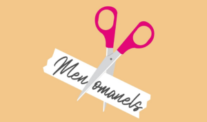 Immagine di una fobice che taglia la parola Menomanels